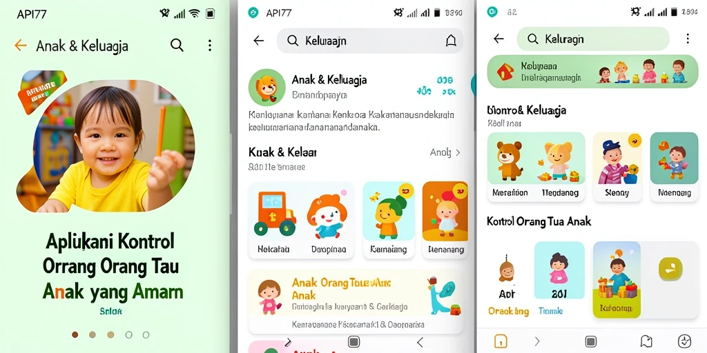 Tampilan antarmuka API77 yang sederhana dan ramah pengguna.
