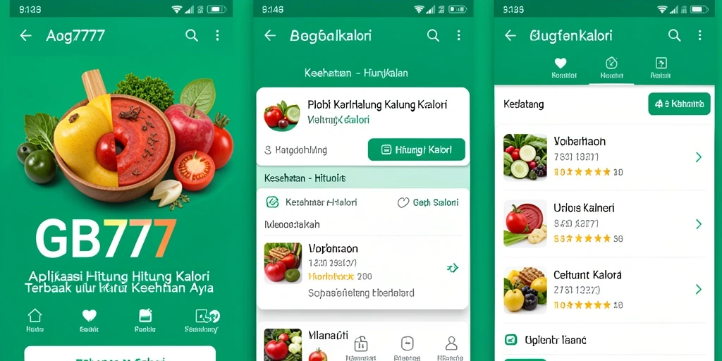 Tampilan utama GB777 menampilkan antarmuka pengguna yang sederhana dan informatif.