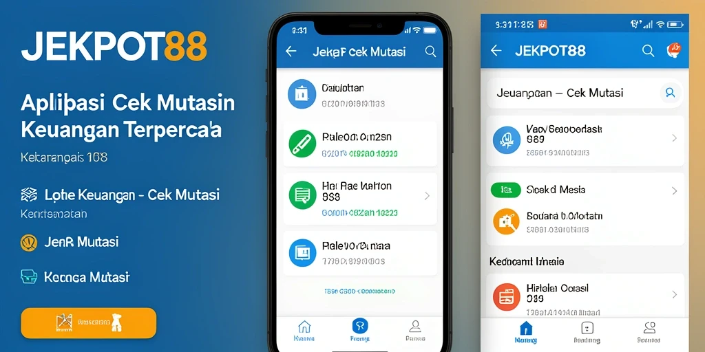 Tampilan antarmuka aplikasi JEKPOT88 yang sederhana dan intuitif.